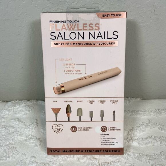 FINISHING TOUCH Flawless Salon Nails File Smooth Shine Shape Easy to Use - Picture 2 of 4